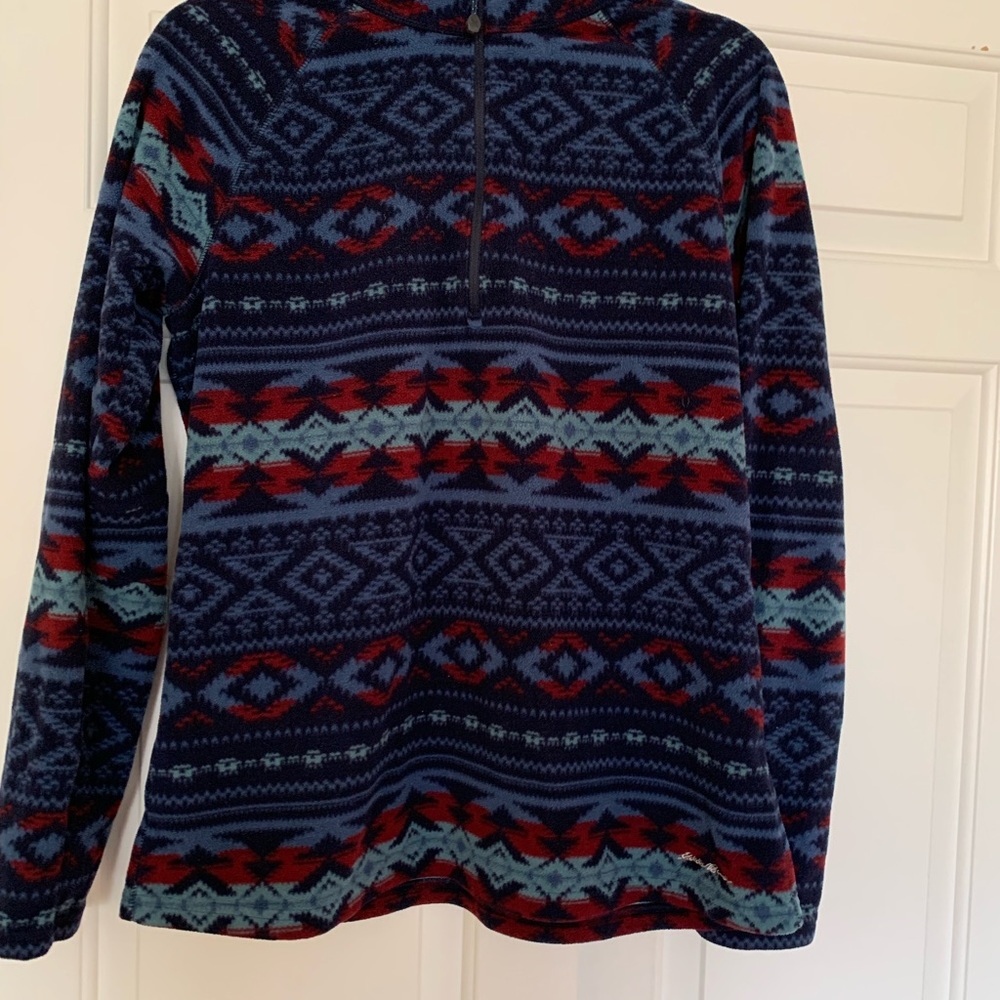 Eddie Bauer 1/4 zip fleece top size large